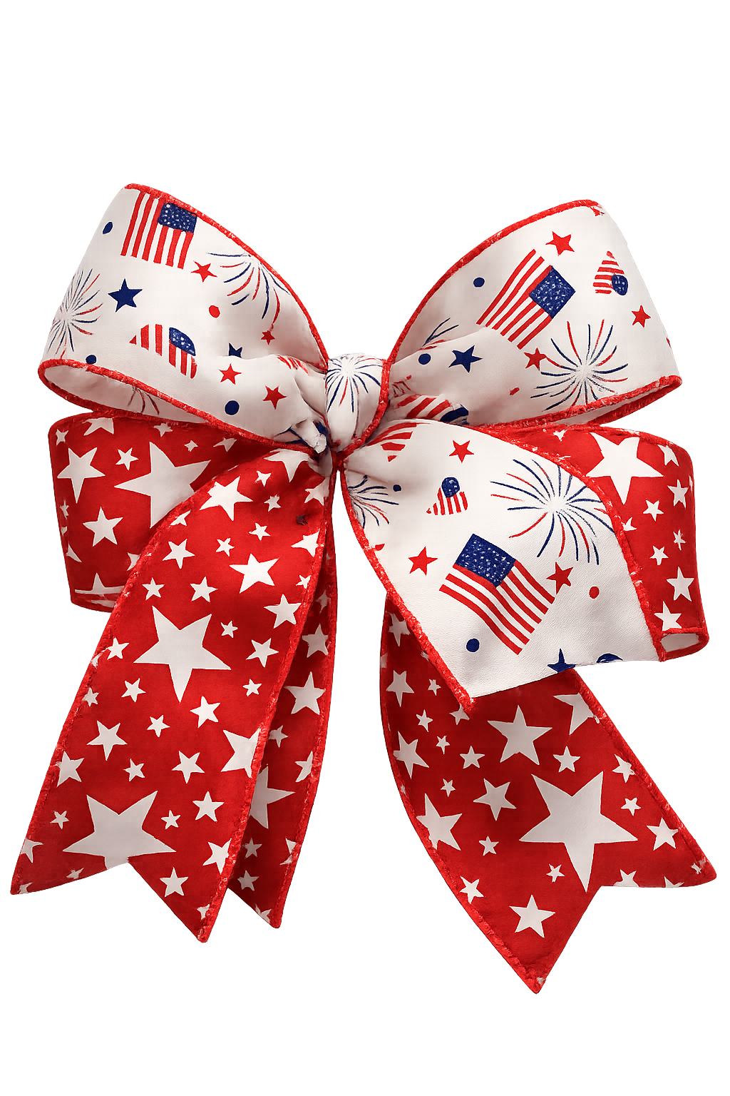 2.5" Dual Sided Red Patriotic Ribbon