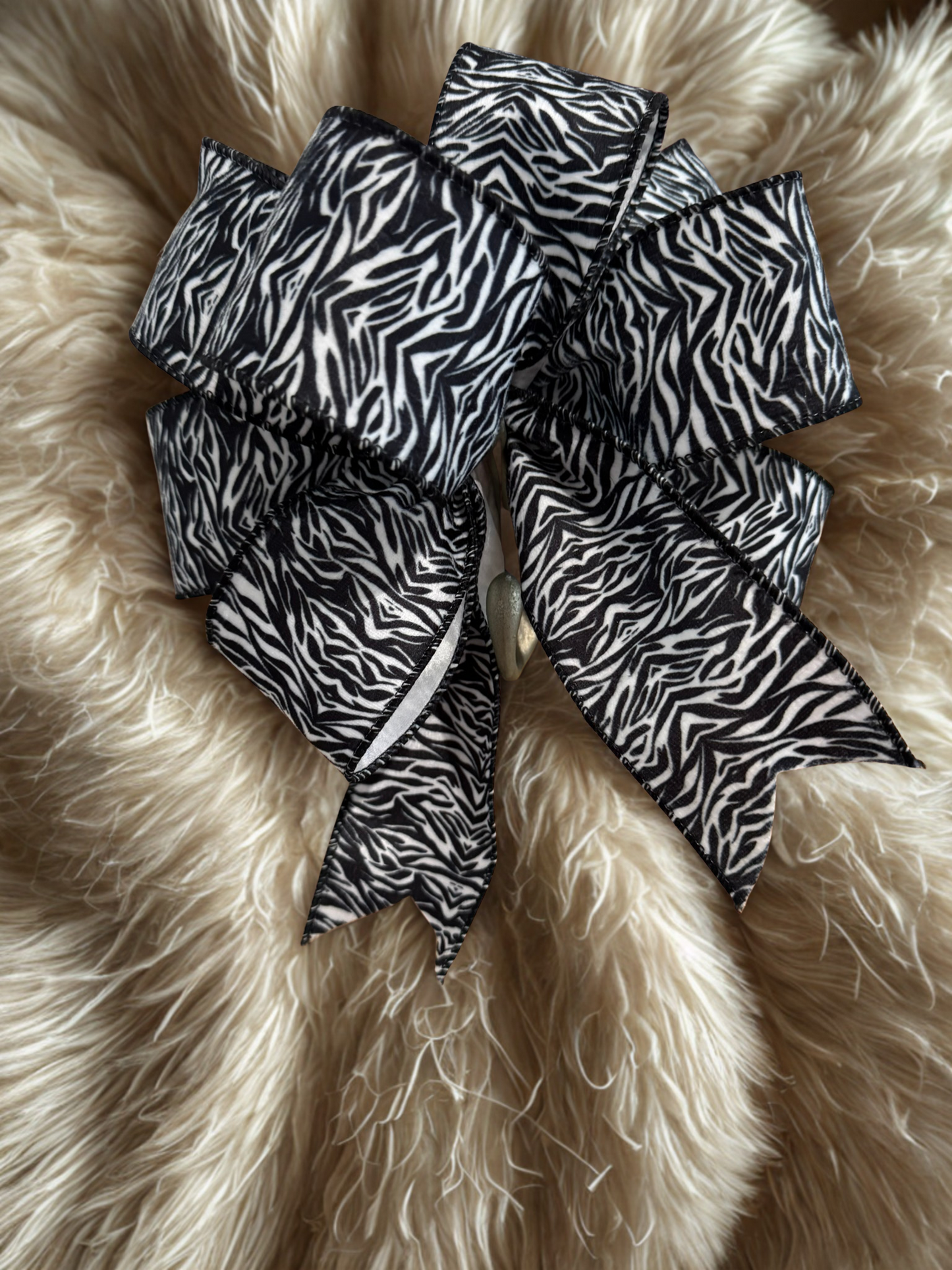 2.5 in Zebra Print Ribbon