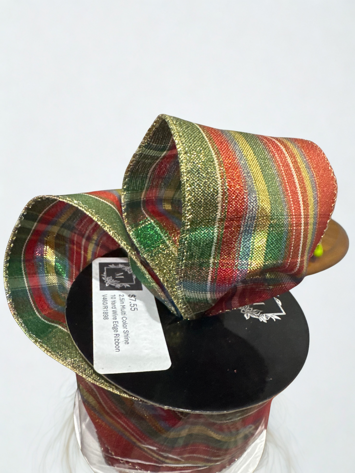 Lamé Wire Edge Ribbon – 2.5" x 10 Yards