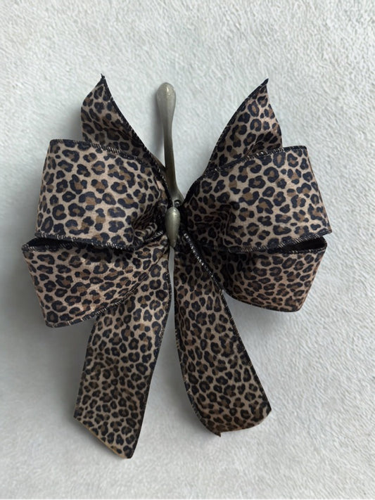2.5 in Leopard Print Ribbon Wire Ribbon