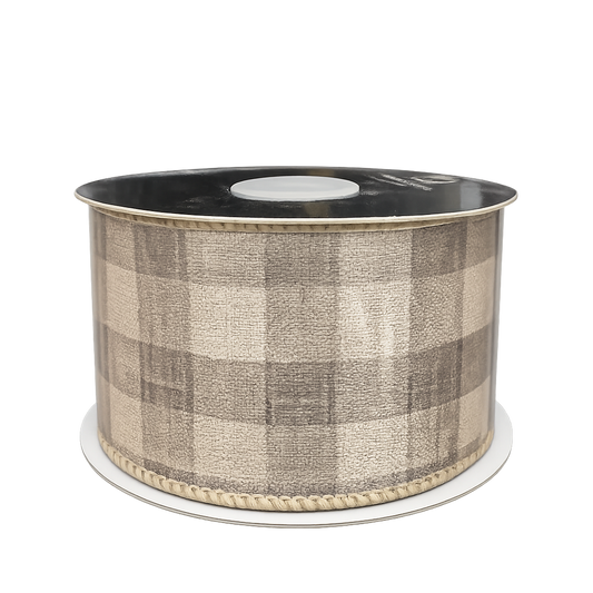 2.5" Sand & Cream Buffalo Check