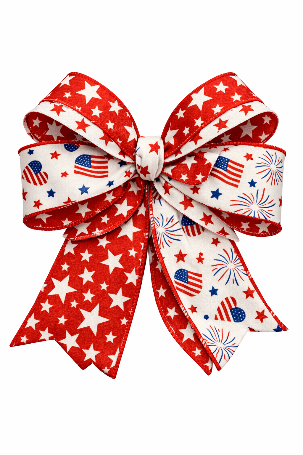 2.5" Dual Sided Red Patriotic Ribbon