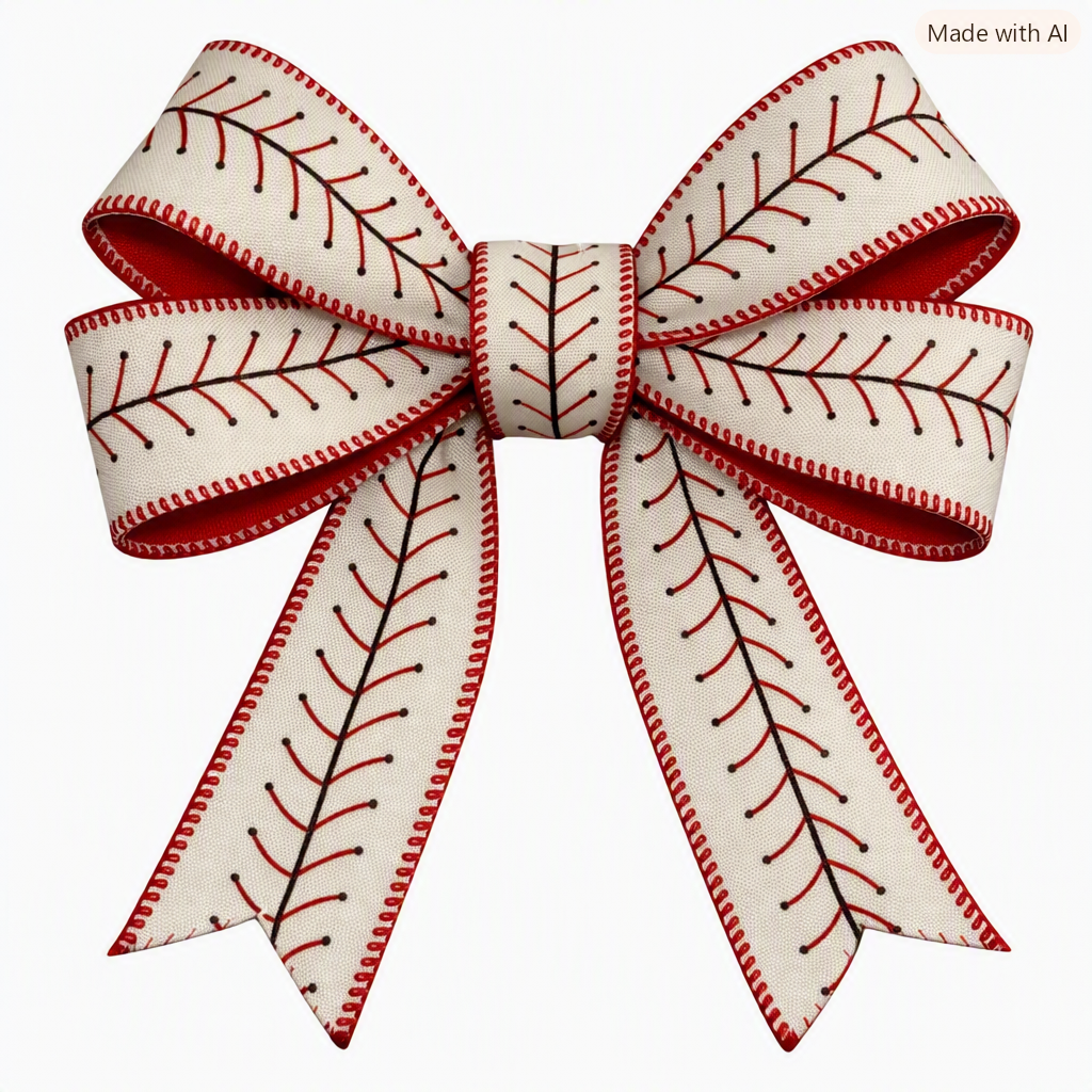 2.5" Dual Side Baseball Stitch Ribbon