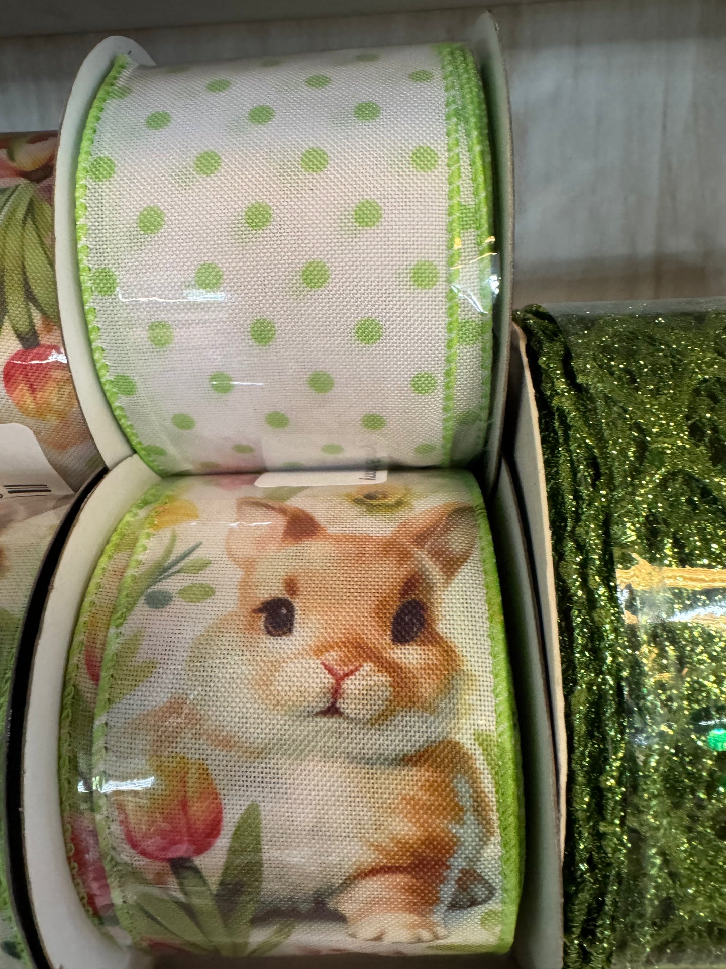 2.5in Spring Flowers and Bunny