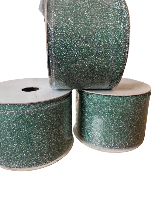 2.5" Seafoam Wire Edge Ribbon