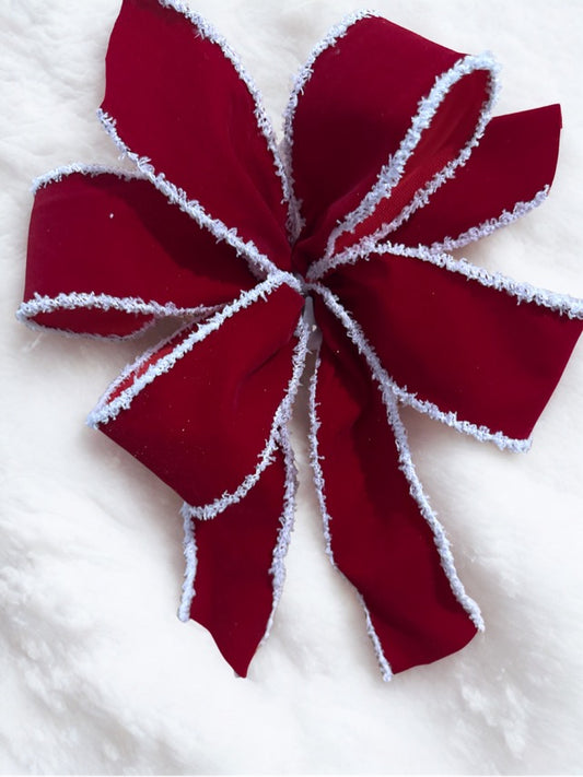 2.5 Inch Santa Suit Wire Edge Ribbon
