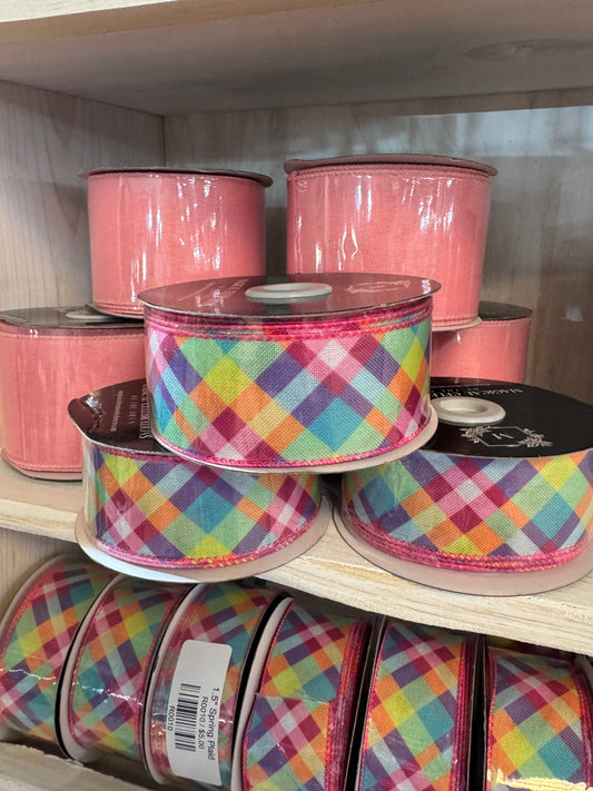 1.5" Spring Plaid