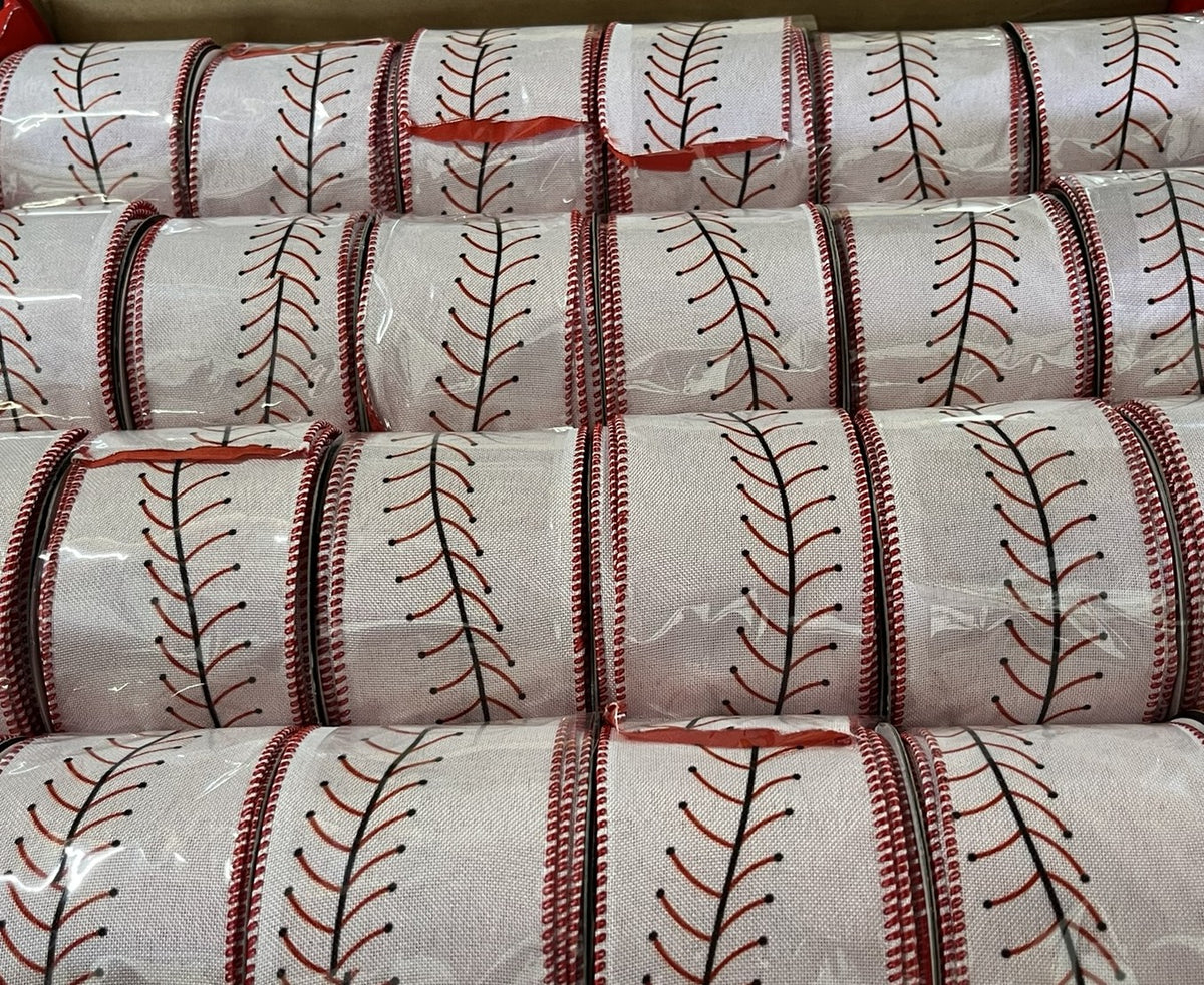 2.5" Dual Side Baseball Stitch Ribbon