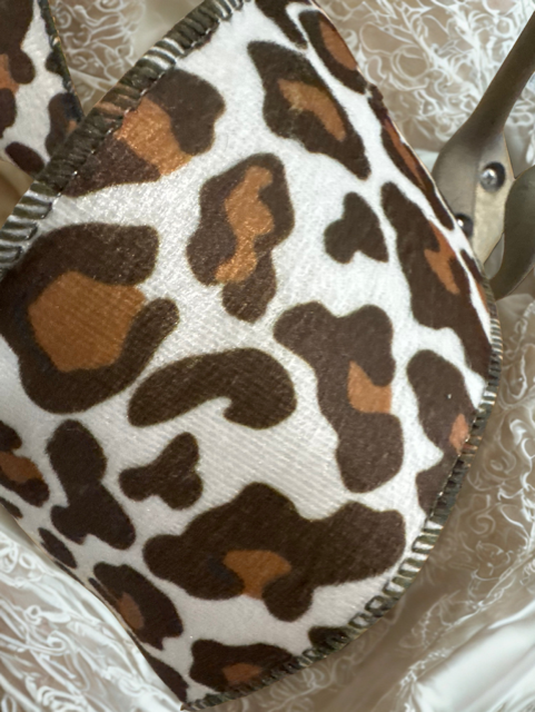 Large Spot Leopard Print Wire Edge Ribbon – 2.5" x 10 Yards